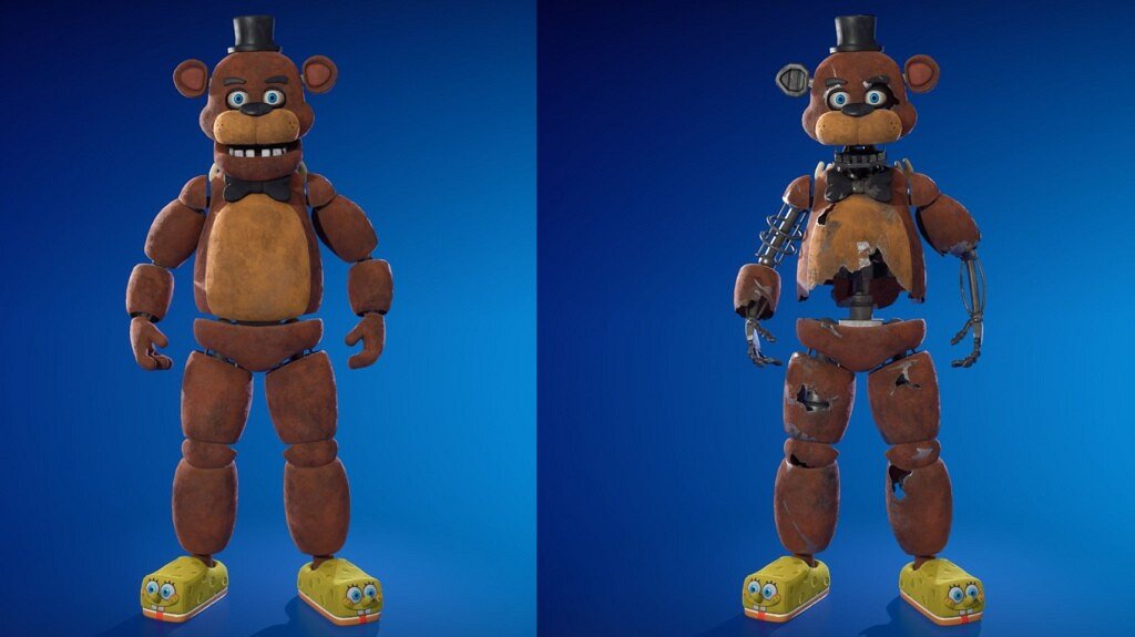 Imagem: Skins de FNAF no Fortnite estreiam mecânica inédita e INSANA de dano reativo! Na BLIZI